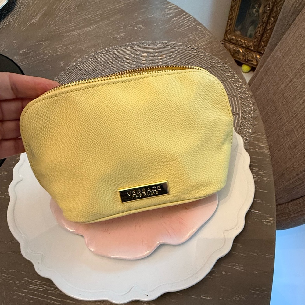 Versace Yellow Cosmetic Bag Dome Shape